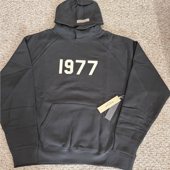 Essentials Other - Essentials Charcoal Hoodie with '1977' Design xl